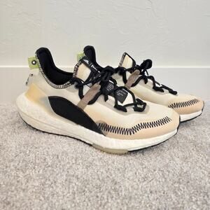 Adidas UltraBoost 21 Parley GX1245 Women’s 8 / Men’s 6.5 Cream Boost Sneakers